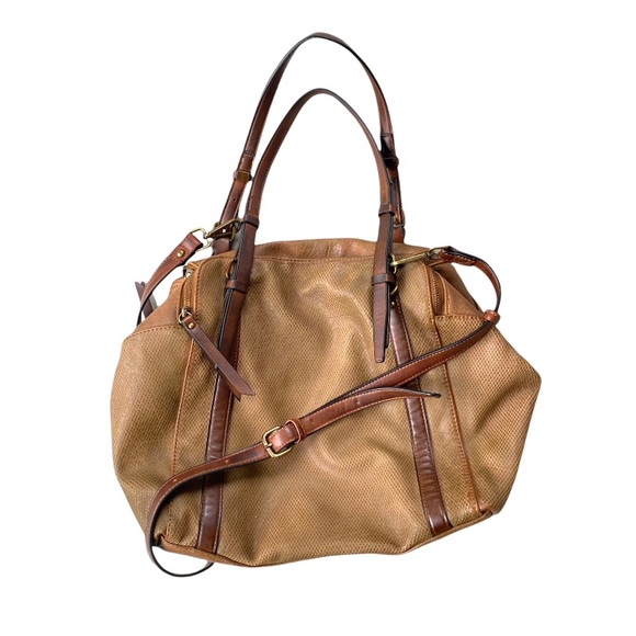 Moda Luxe faux leather oversized travel bag shoulder bag crossbody bag - Picture 1 of 11